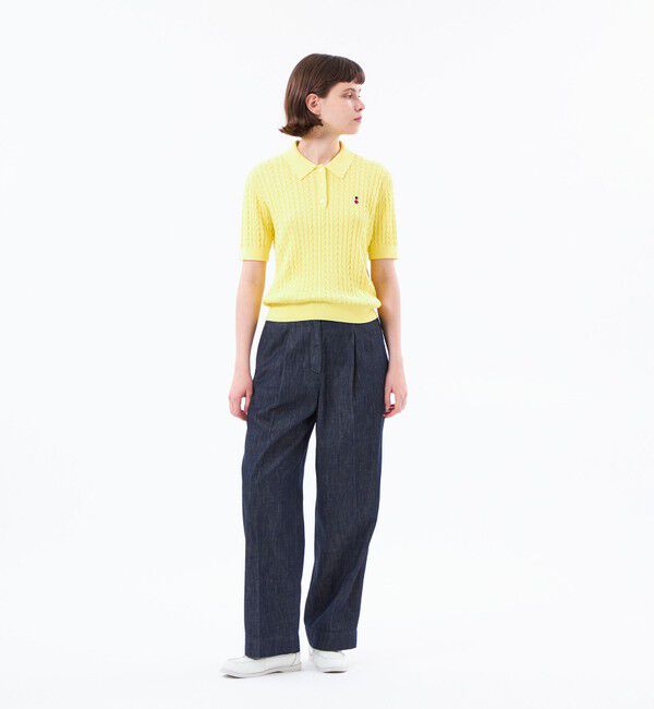 MACKINTOSH PHILOSOPHY「【WEB&一部店舗限定】バッキンガムベア ケーブルニットポロ」|ニット・セーター|