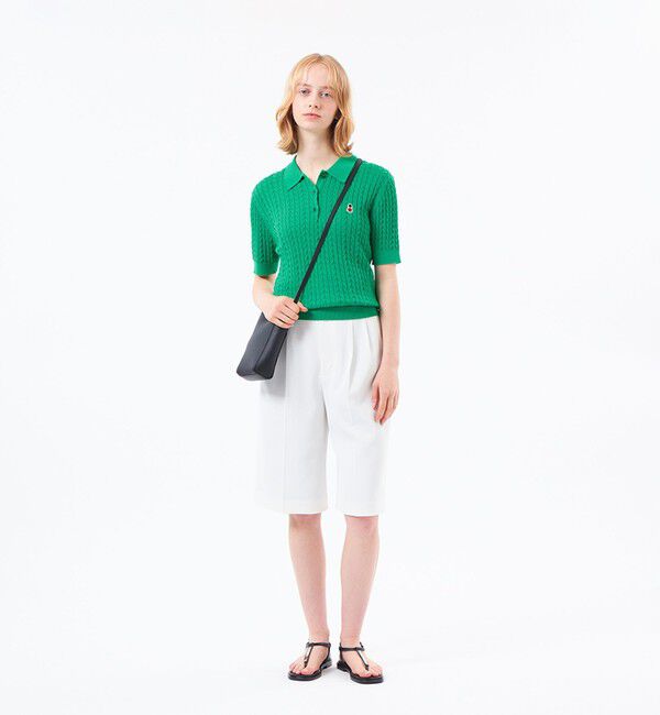 MACKINTOSH PHILOSOPHY「【WEB&一部店舗限定】バッキンガムベア ケーブルニットポロ」|ニット・セーター|