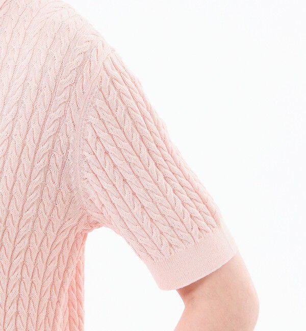 MACKINTOSH PHILOSOPHY「【WEB&一部店舗限定】バッキンガムベア ケーブルニットポロ」|ニット・セーター|