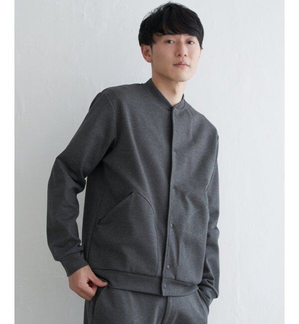 ikka「テックストレッチボタンカーディガン」|カーディガン|ミディグレイ