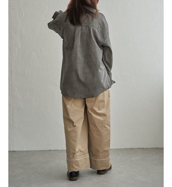 VENCE share style「チェックオーバーサイズPKシャツ」|シャツ・ブラウス|