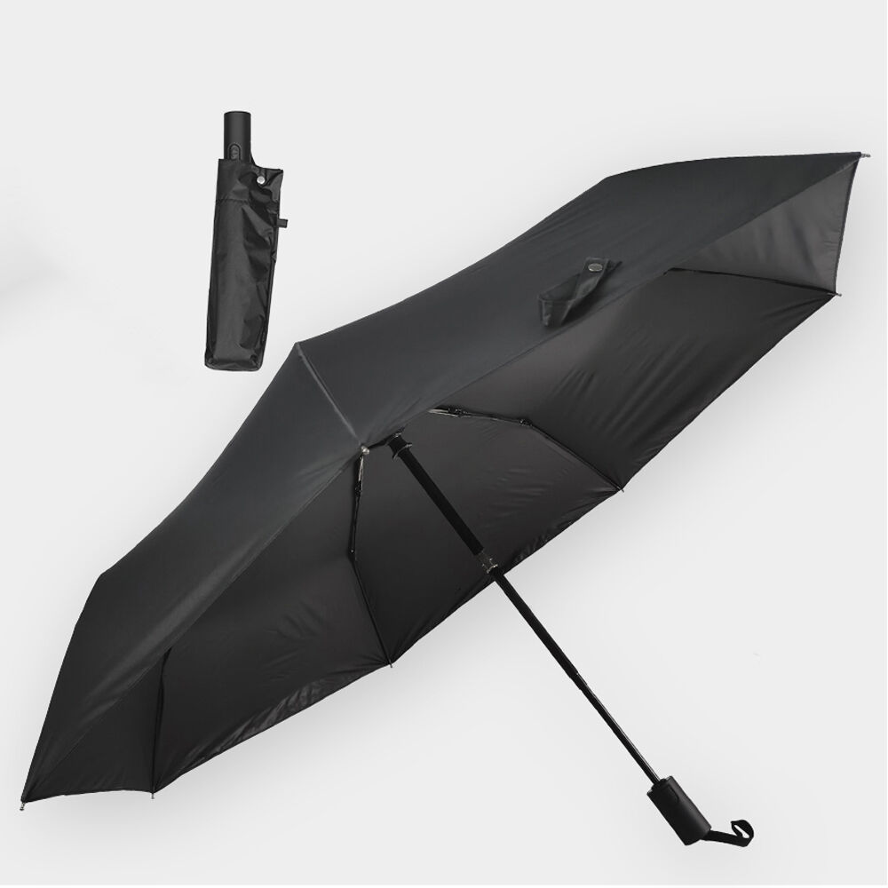 BACKYARD FAMILY「KIZAWA 折りたたみ傘 通販 日傘 折りたたみ 完全遮光 傘 58cm 折畳み傘 晴雨兼用」|傘|ブラック1