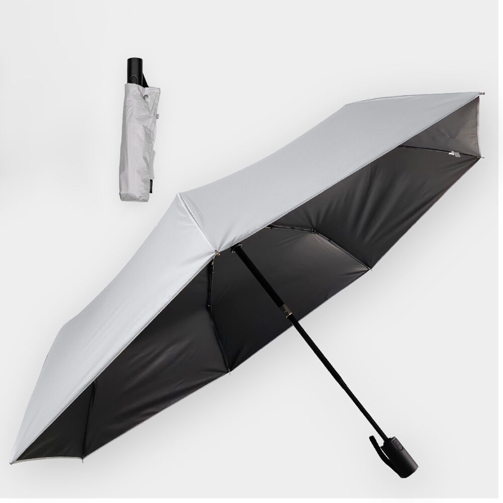 BACKYARD FAMILY「KIZAWA 折りたたみ傘 通販 日傘 折りたたみ 完全遮光 傘 58cm 折畳み傘 晴雨兼用」|傘|グレー1