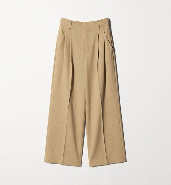 BEAUTY&YOUTH UNITED ARROWS「ポリエステルブレンド ２タック タブワイドパンツ」|その他|
