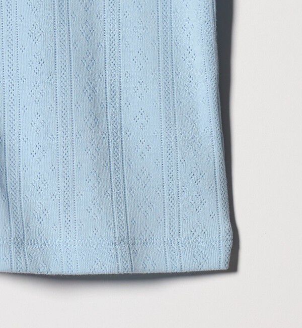 BEAUTY&YOUTH UNITED ARROWS「コットン パターンメッシュ ショートスリーブ カーディガン ウォッシャブル」|カーディガン|