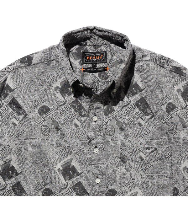 BEAMS PLUS「B.D. Pullover Classic-fit Newspaper Jacquard」|シャツ・ブラウス|