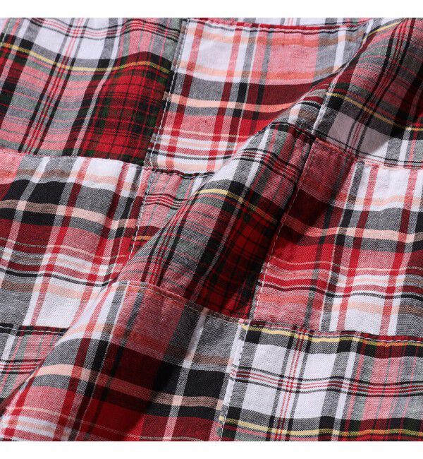 BEAMS PLUS「B.D. Pullover Classic-fit Patchwork Madras」|シャツ・ブラウス|
