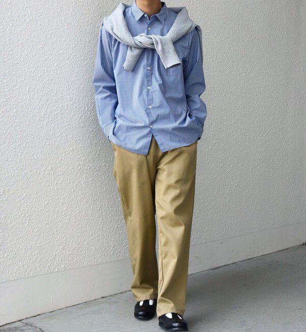 SHIPS any「SHIPS any: ストライプ / ソリッド リラックス レギュラーカラー シャツ 26SS◇」|シャツ・ブラウス|