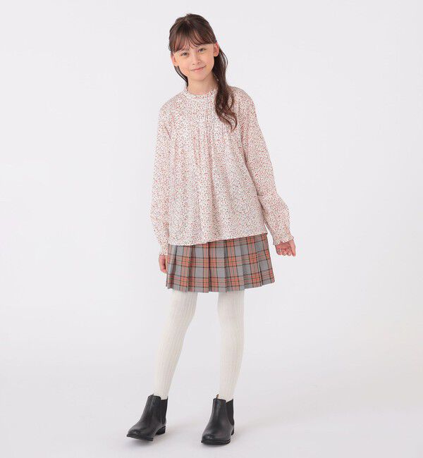 SHIPS KIDS「SHIPS KIDS:140～150cm / リバティ 長袖 ブラウス」|シャツ・ブラウス|