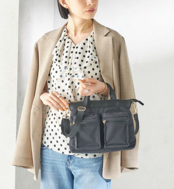 SHIPS for women「《予約》【WEB限定】Hyman Roth:〈撥水加工〉ナイロン ミニ ヘルメット バッグ」|ショルダー・メッセンジャー|