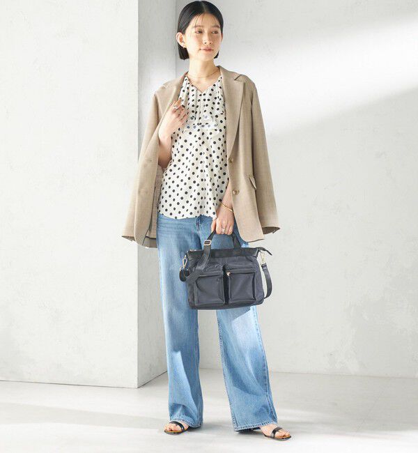 SHIPS for women「《予約》【WEB限定】Hyman Roth:〈撥水加工〉ナイロン ミニ ヘルメット バッグ」|ショルダー・メッセンジャー|