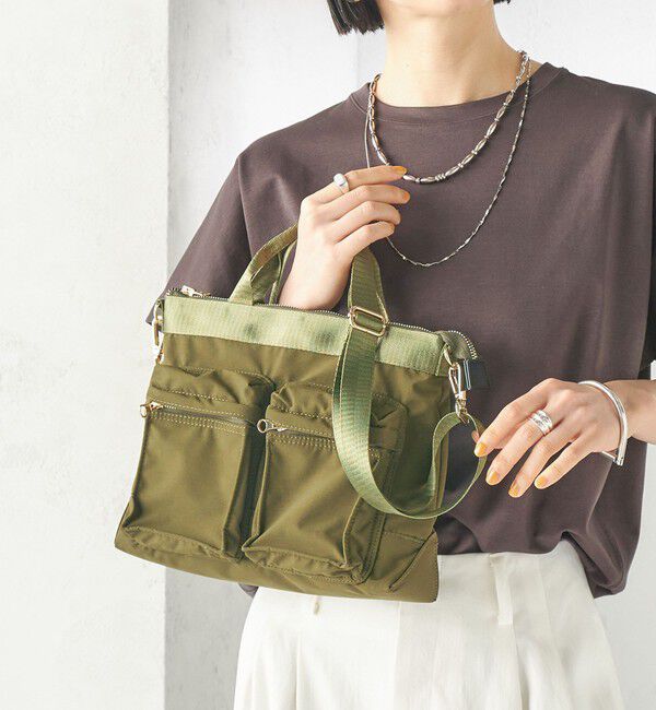 SHIPS for women「《予約》【WEB限定】Hyman Roth:〈撥水加工〉ナイロン ミニ ヘルメット バッグ」|ショルダー・メッセンジャー|