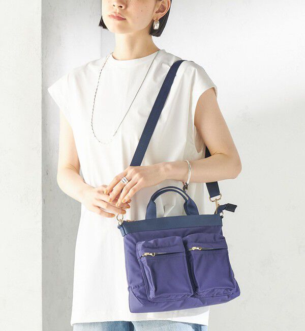 SHIPS for women「《予約》【WEB限定】Hyman Roth:〈撥水加工〉ナイロン ミニ ヘルメット バッグ」|ショルダー・メッセンジャー|