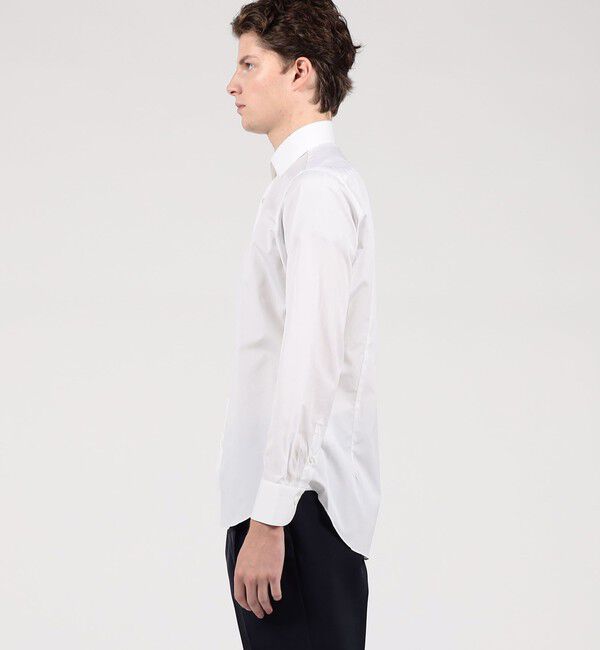 TOMORROWLAND BUYING WEAR「ERRICO FORMICOLA コットンサテン セミワイドカラー ドレスシャツ」|シャツ・ブラウス|