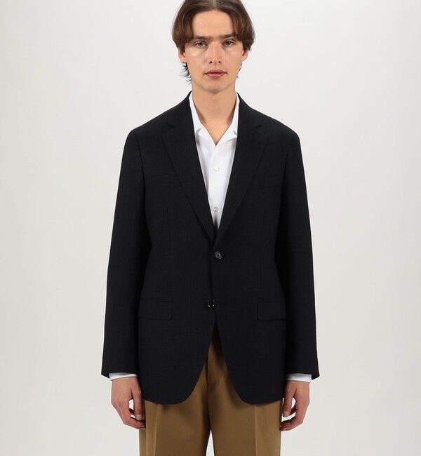 TOMORROWLAND MENS「ウールシルクリネン シングルブレステッド 2Bジャケット SUMMER TIME LORO PIANA」|テーラードジャケット|