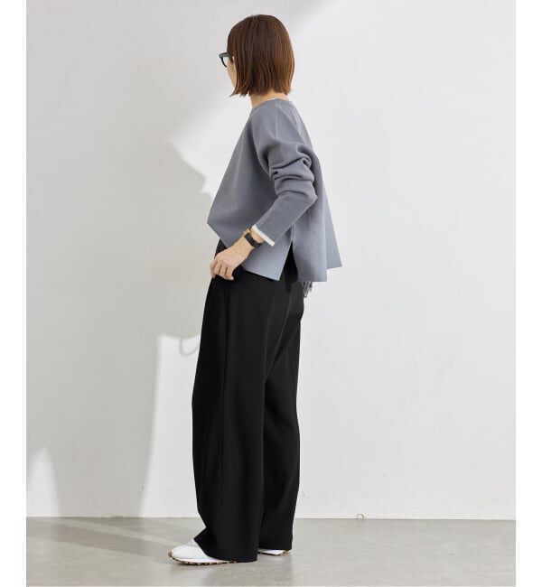 IENA「ウォッシャブル ジョーゼットスラックス」|スラックス|