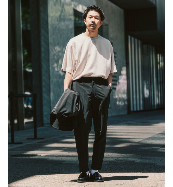 417 EDIFICE「ネックジャカード クールタッチTシャツ」|Tシャツ・カットソー|