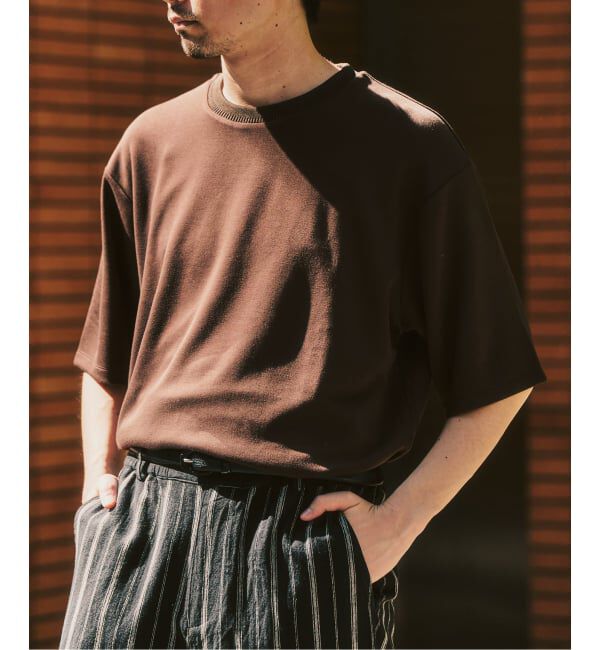 417 EDIFICE「ネックジャカード クールタッチTシャツ」|Tシャツ・カットソー|