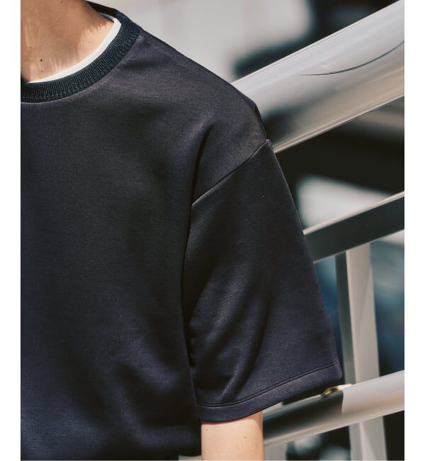 417 EDIFICE「ネックジャカード クールタッチTシャツ」|Tシャツ・カットソー|