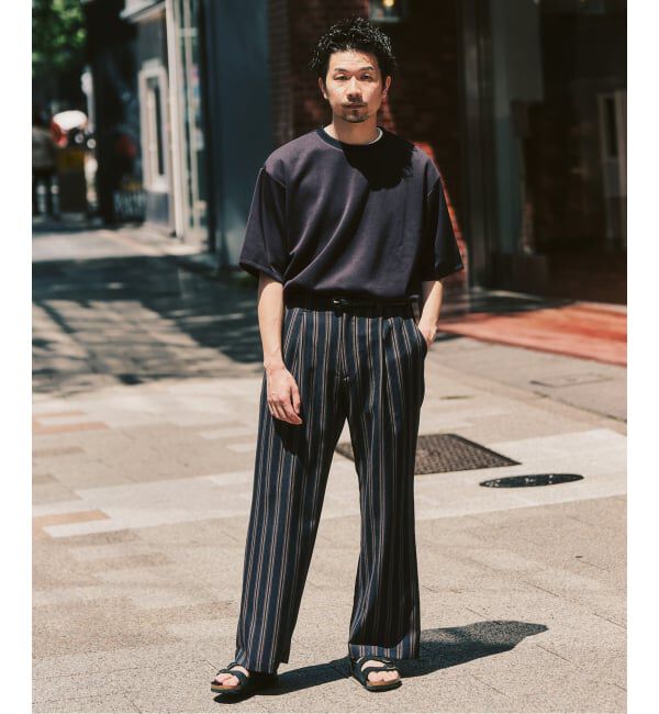 417 EDIFICE「ネックジャカード クールタッチTシャツ」|Tシャツ・カットソー|
