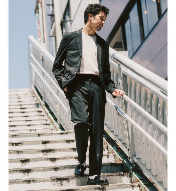 417 EDIFICE「ネックジャカード クールタッチTシャツ」|Tシャツ・カットソー|