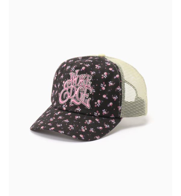 PULP「WOKE EDGE / ウォークエッジ FLOWER MESH CAP」|キャップ・キャスケット|ブラック