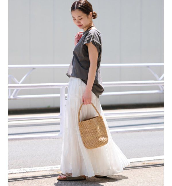 JOURNAL STANDARD relume「《追加》刺繍ロゴフレンチTEE」|Tシャツ・カットソー|