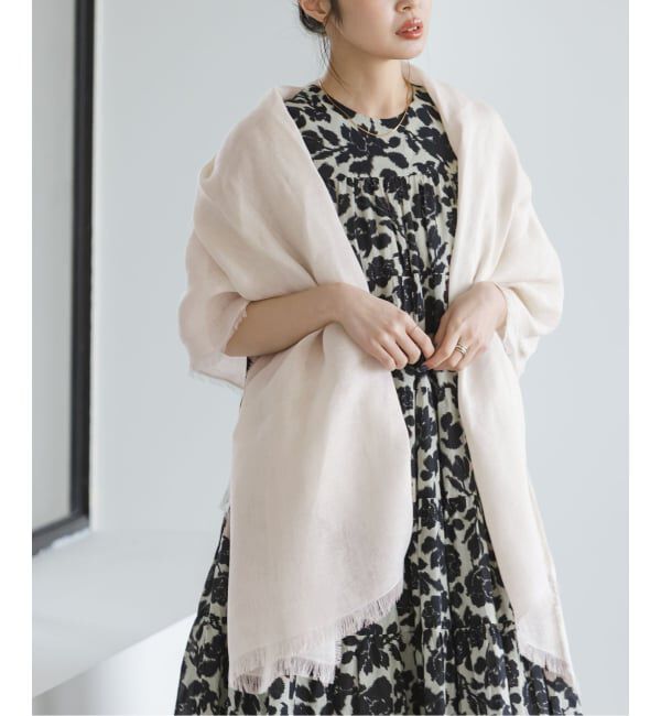 NOBLE「《NOBLE別注カラー》THROW/スロー Light Linen Color Stole」|ストール|