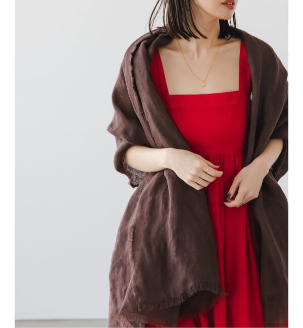 NOBLE「《NOBLE別注カラー》THROW/スロー Light Linen Color Stole」|ストール|