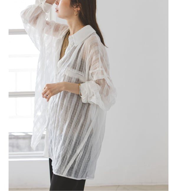 NOBLE「《NOBLE別注・予約》PROVOKE/プロヴォーク sheer check big SH」|シャツ・ブラウス|