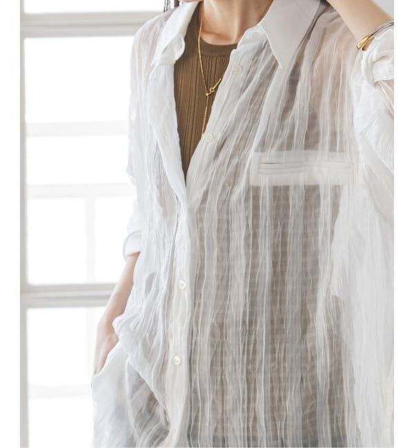 NOBLE「《NOBLE別注・予約》PROVOKE/プロヴォーク sheer check big SH」|シャツ・ブラウス|