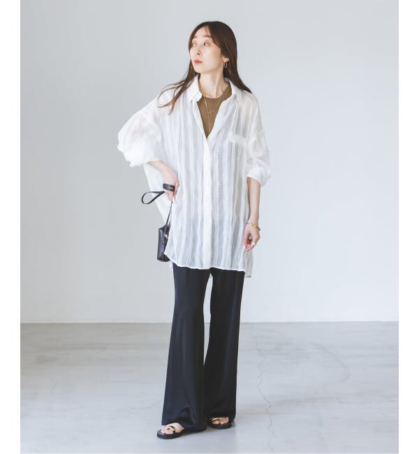 NOBLE「《NOBLE別注・予約》PROVOKE/プロヴォーク sheer check big SH」|シャツ・ブラウス|