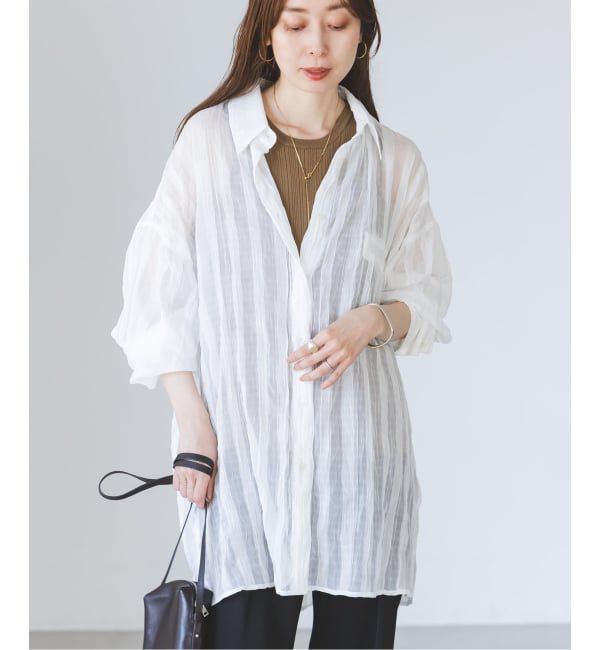 NOBLE「《NOBLE別注・予約》PROVOKE/プロヴォーク sheer check big SH」|シャツ・ブラウス|