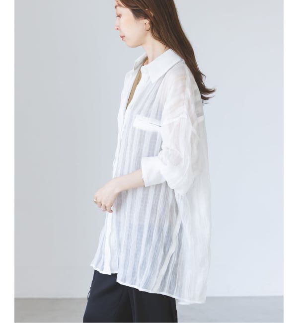 NOBLE「《NOBLE別注・予約》PROVOKE/プロヴォーク sheer check big SH」|シャツ・ブラウス|