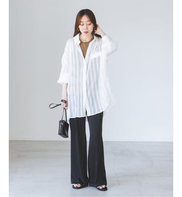 NOBLE「《NOBLE別注・予約》PROVOKE/プロヴォーク sheer check big SH」|シャツ・ブラウス|