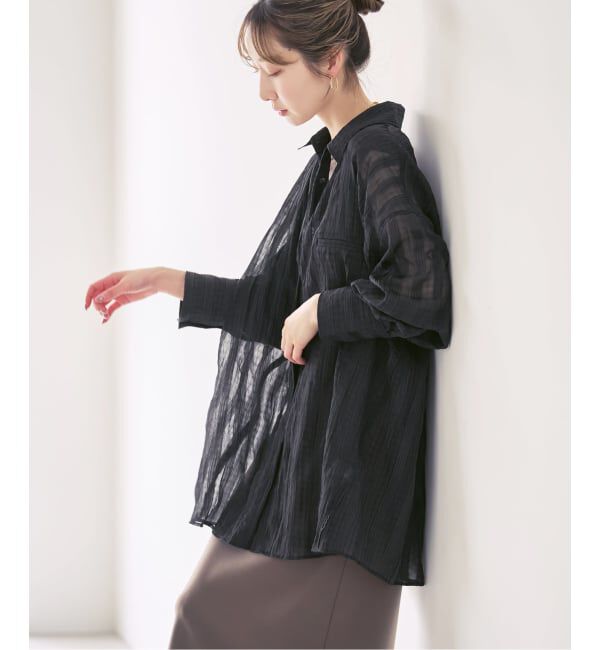NOBLE「《NOBLE別注・予約》PROVOKE/プロヴォーク sheer check big SH」|シャツ・ブラウス|