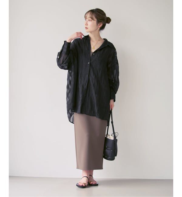 NOBLE「《NOBLE別注・予約》PROVOKE/プロヴォーク sheer check big SH」|シャツ・ブラウス|
