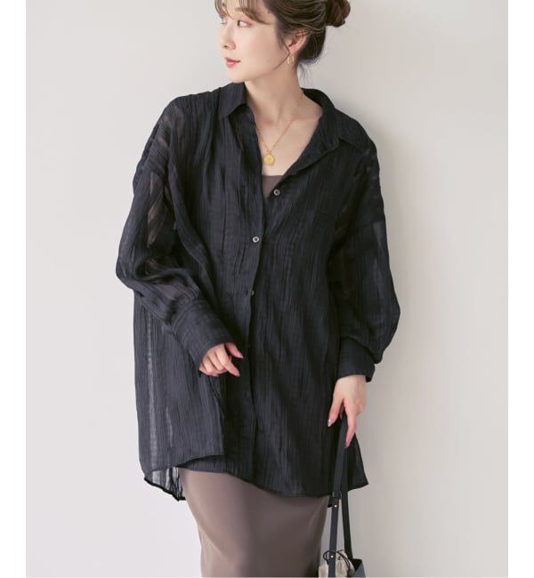 NOBLE「《NOBLE別注・予約》PROVOKE/プロヴォーク sheer check big SH」|シャツ・ブラウス|