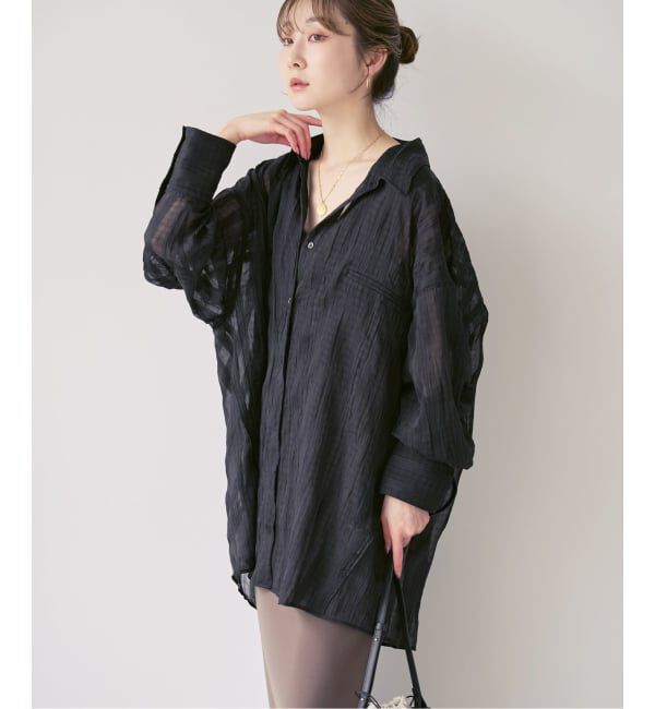 NOBLE「《NOBLE別注・予約》PROVOKE/プロヴォーク sheer check big SH」|シャツ・ブラウス|