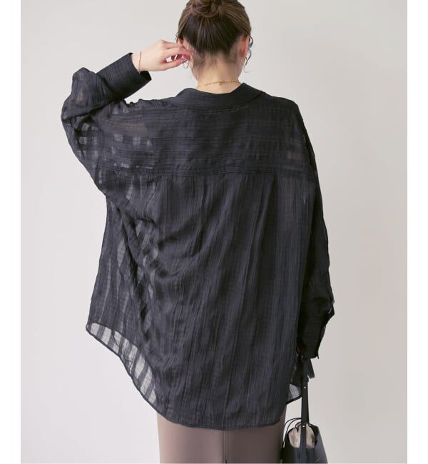 NOBLE「《NOBLE別注・予約》PROVOKE/プロヴォーク sheer check big SH」|シャツ・ブラウス|