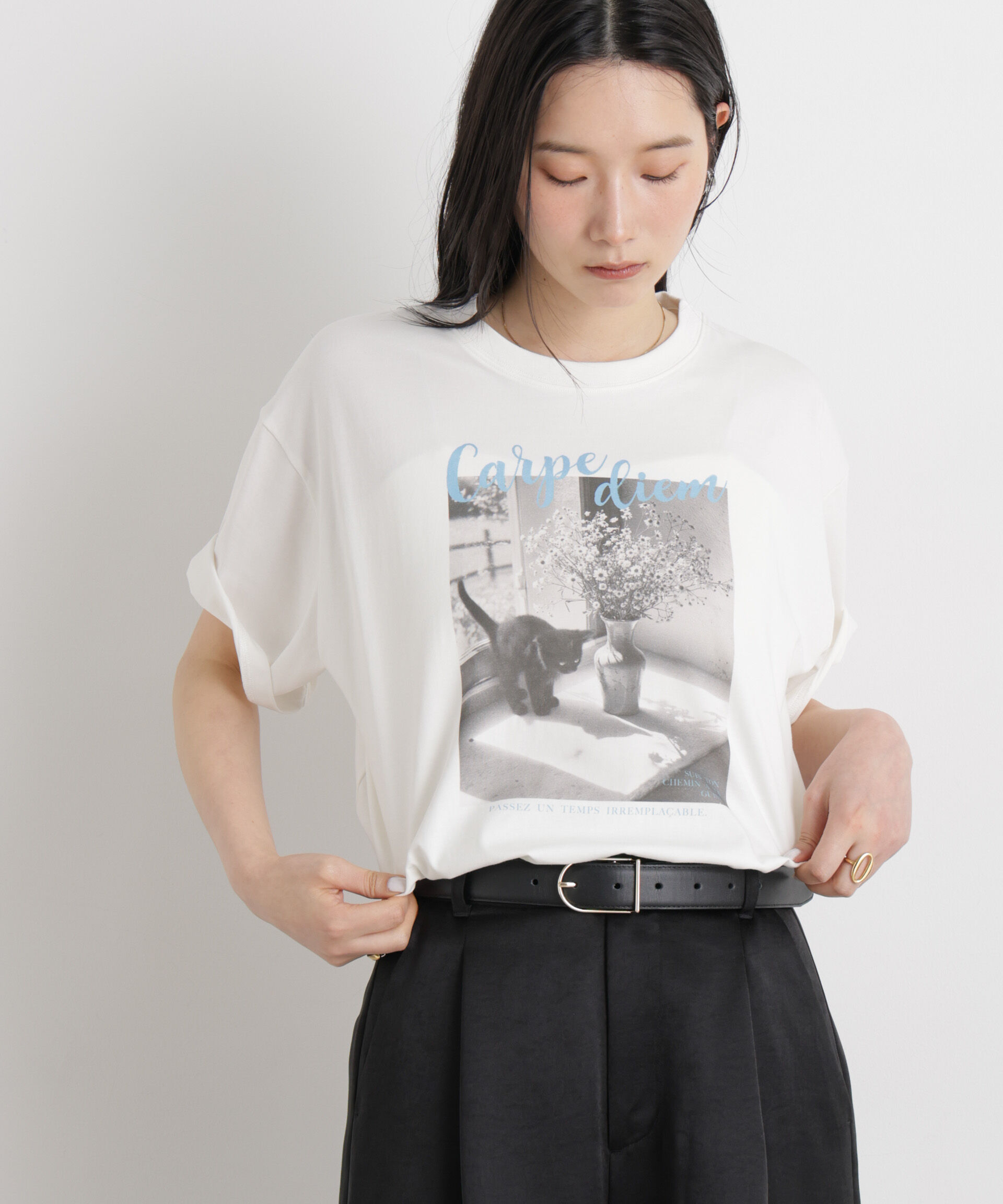 nano･universe「MINERALTEX(TM)フォトプリントTシャツ」|Tシャツ・カットソー|