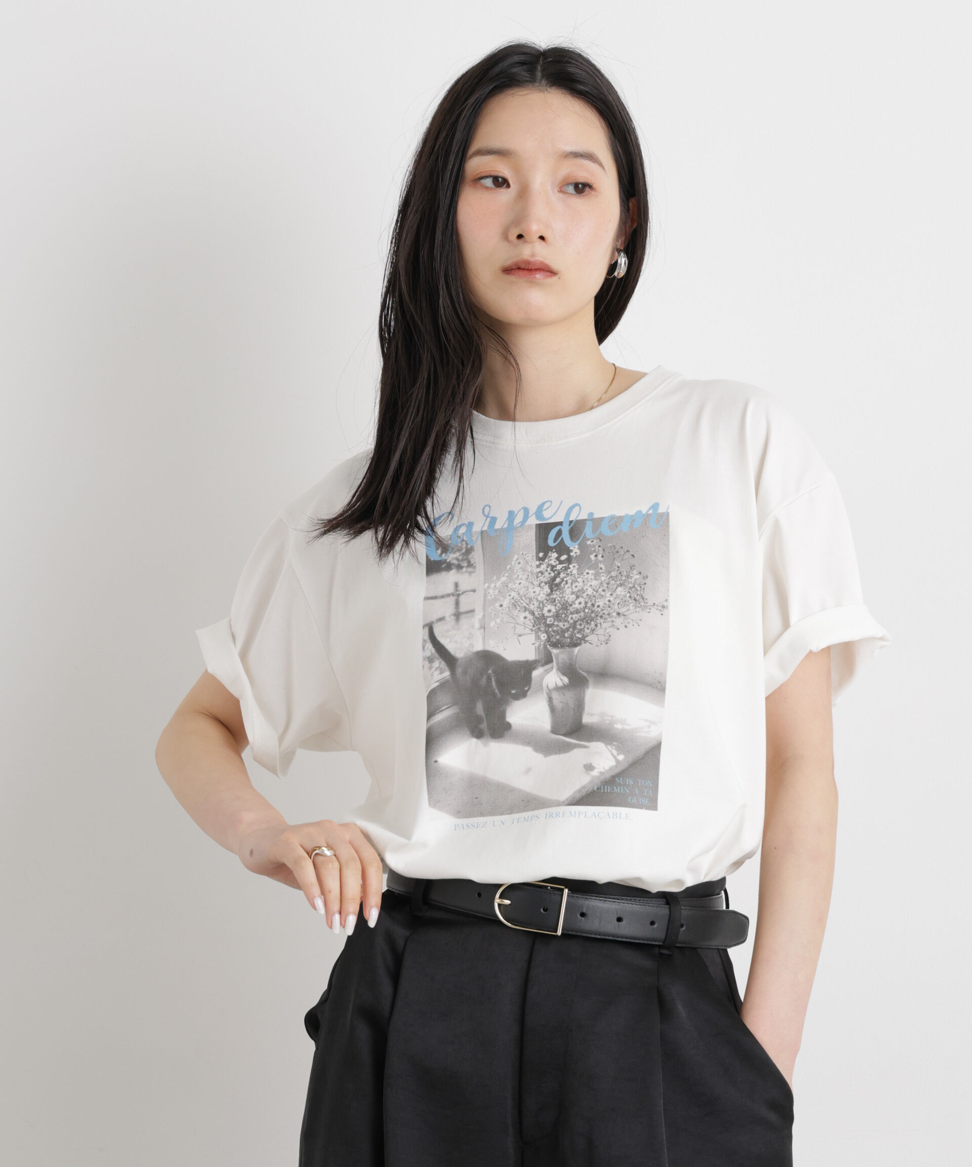 nano･universe「MINERALTEX(TM)フォトプリントTシャツ」|Tシャツ・カットソー|