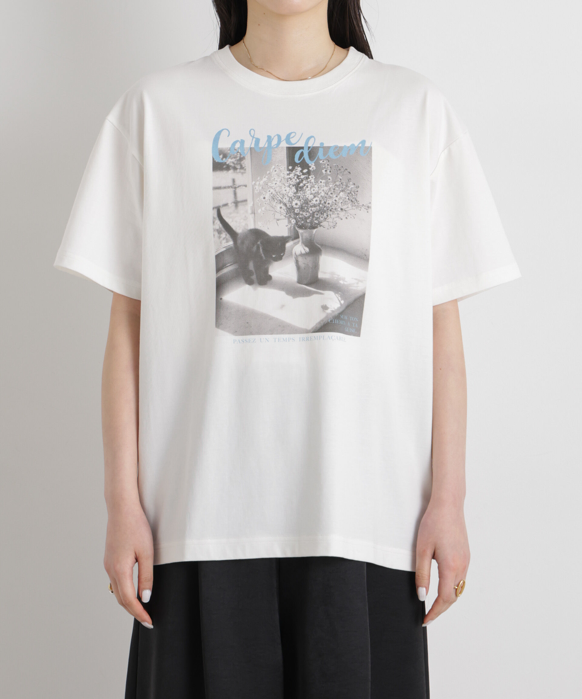 nano･universe「MINERALTEX(TM)フォトプリントTシャツ」|Tシャツ・カットソー|