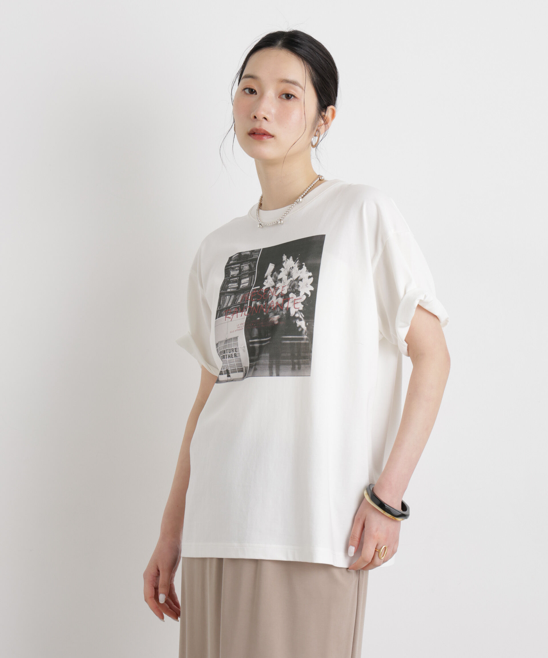 nano･universe「MINERALTEX(TM)フォトプリントTシャツ」|Tシャツ・カットソー|