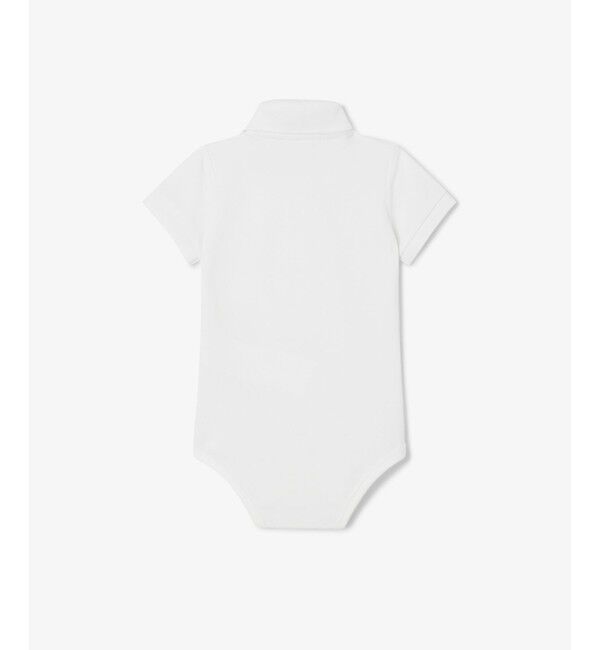 LACOSTE「新生児鹿の子地ボディスーツ」|ロンパース|