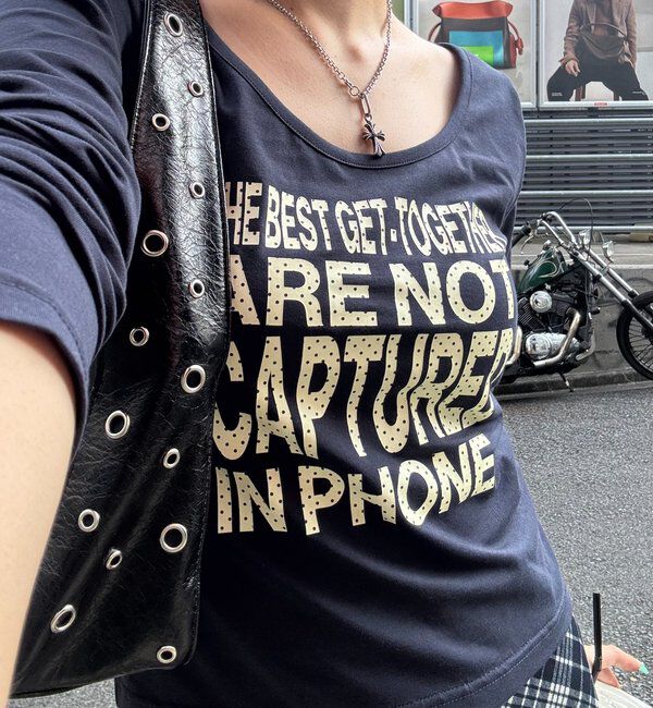  「メッセージトップス」|Tシャツ・カットソー|ブルーその他1