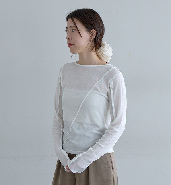  「シアーテレコカットソー」|Tシャツ・カットソー|