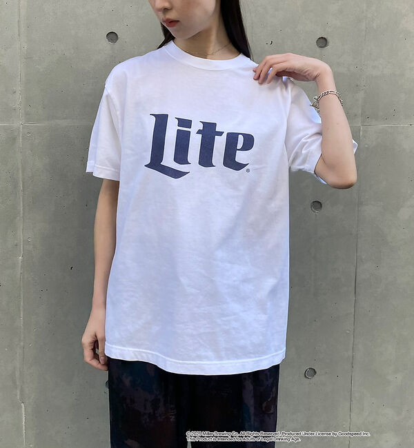 NOMINE「【GOOD ROCK SPEED】Miller LITE ロゴ半袖 Tシャツ」|Tシャツ・カットソー|