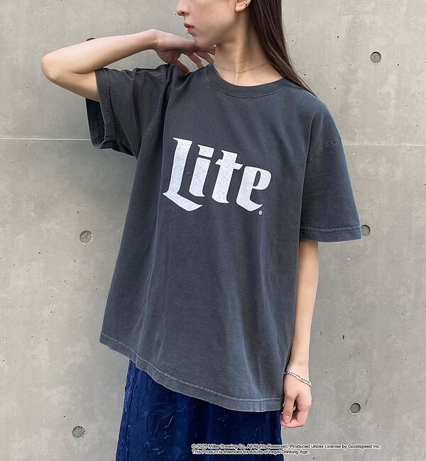 NOMINE「【GOOD ROCK SPEED】Miller LITE ロゴ半袖 Tシャツ」|Tシャツ・カットソー|