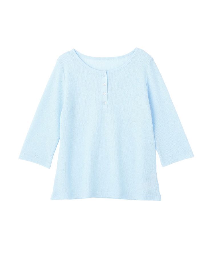 earth music&ecology「SET2点ギャザータンク＋ヘンリーネックプルオーバー」|Tシャツ・カットソー|